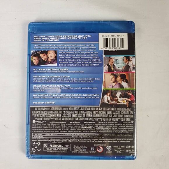 Horrible Bosses (Blu-ray, Totally Inappropriate Edition, Jason Bateman, Jennifer - Picture 2 of 2